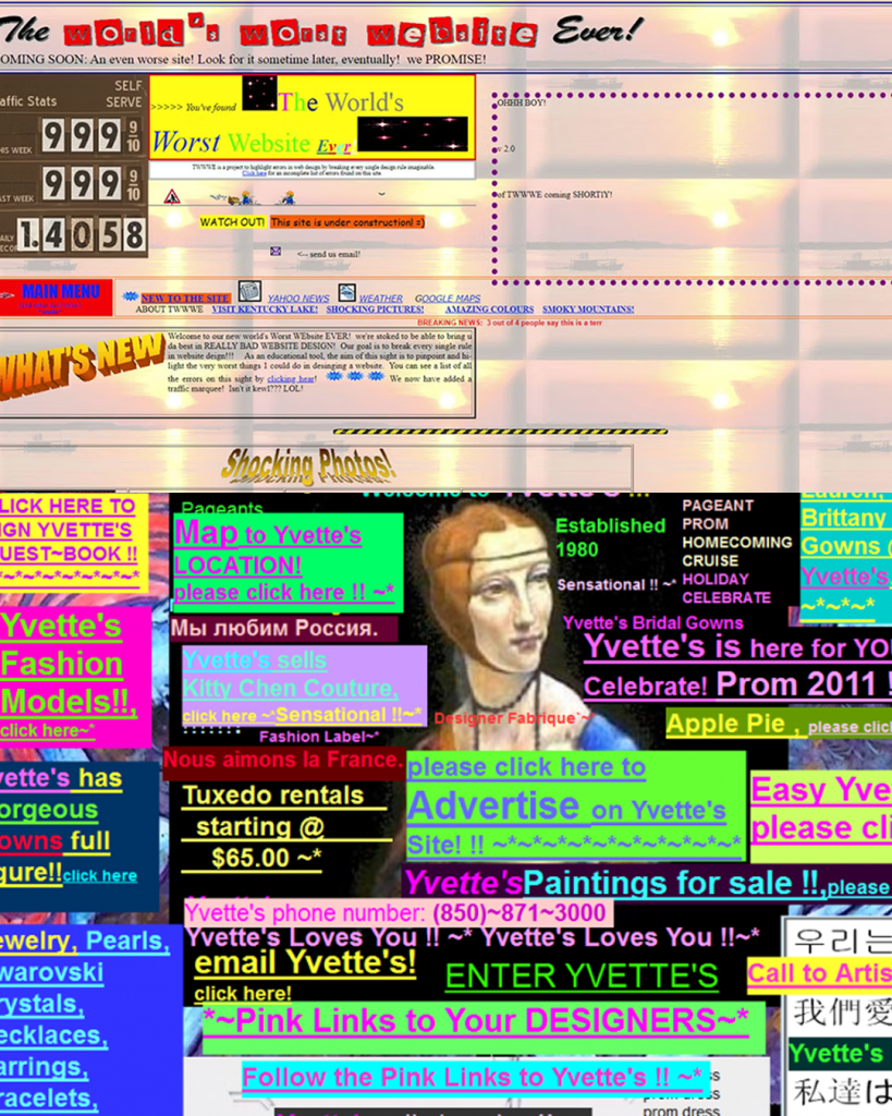 Bad Design Website